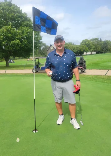 Ferrell hits hole-in-one